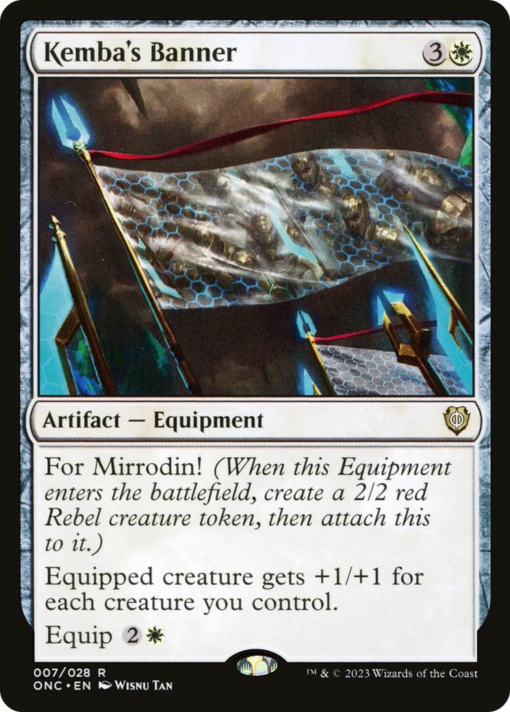 Kemba's Banner (ONC-007) - Phyrexia: All Will Be One Commander - Premium MTG Single from Wizards of the Coast - Just $0.08! Shop now at Game Crave Tournament Store