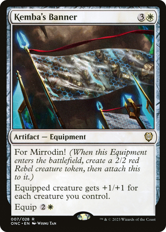 Kemba's Banner (ONC-007) - Phyrexia: All Will Be One Commander - Premium MTG Single from Wizards of the Coast - Just $0.08! Shop now at Game Crave Tournament Store