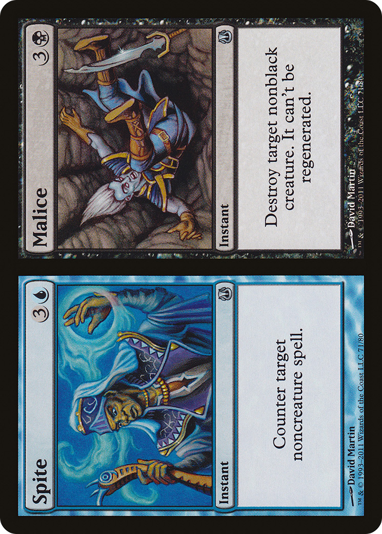 Spite // Malice (DDH-071) - Duel Decks: Ajani vs. Nicol Bolas - Premium MTG Single from Wizards of the Coast - Just $0.08! Shop now at Game Crave Tournament Store