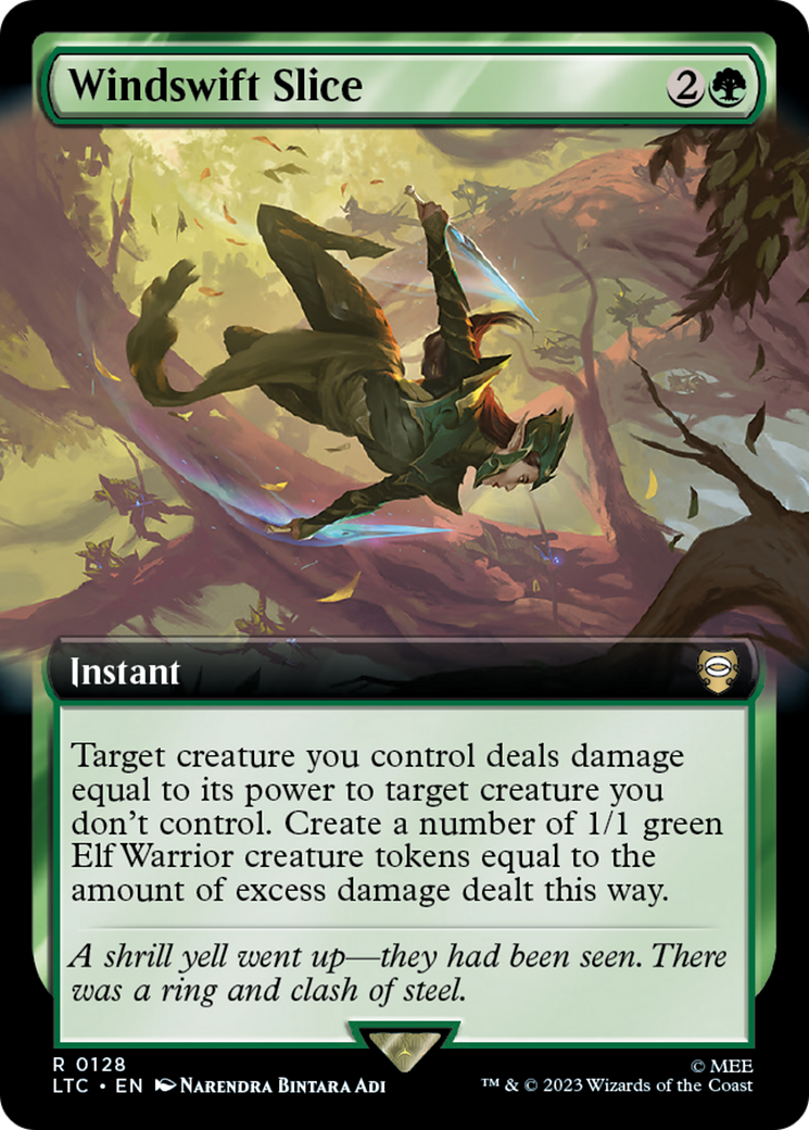 Windswift Slice (LTC-128) - Tales of Middle-earth Commander: (Extended Art) - Premium MTG Single from Wizards of the Coast - Just $0.70! Shop now at Game Crave Tournament Store