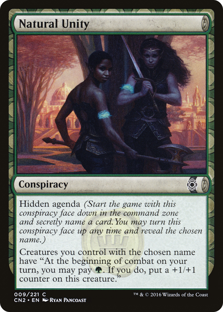 Natural Unity (CN2-009) - Conspiracy: Take the Crown: (draft) Foil - Premium MTG Single from Wizards of the Coast - Just $0.25! Shop now at Game Crave Tournament Store