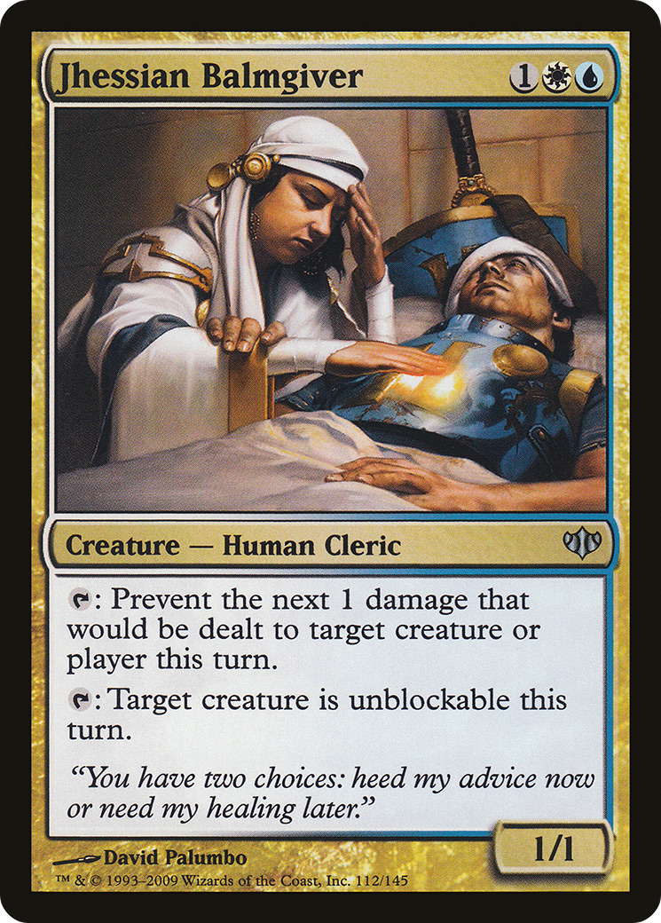 Jhessian Balmgiver (CON-112) - Conflux Foil - Premium MTG Single from Wizards of the Coast - Just $0.25! Shop now at Game Crave Tournament Store