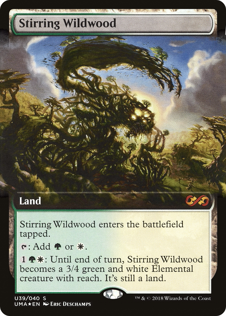 Stirring Wildwood (PUMA-U39) - Ultimate Box Topper: (Extended Art) Foil - Premium MTG Single from Wizards of the Coast - Just $1.27! Shop now at Game Crave Tournament Store
