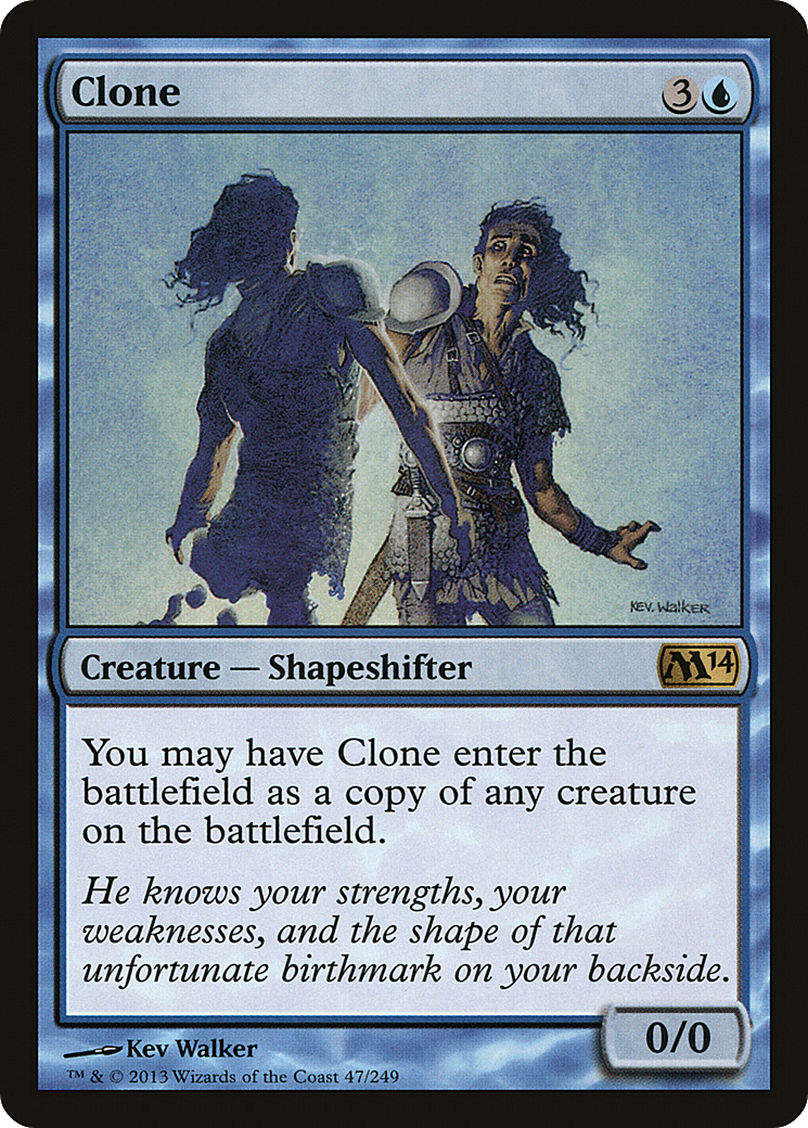Clone (M14-047) - Magic 2014 Foil - Premium MTG Single from Wizards of the Coast - Just $1.14! Shop now at Game Crave Tournament Store