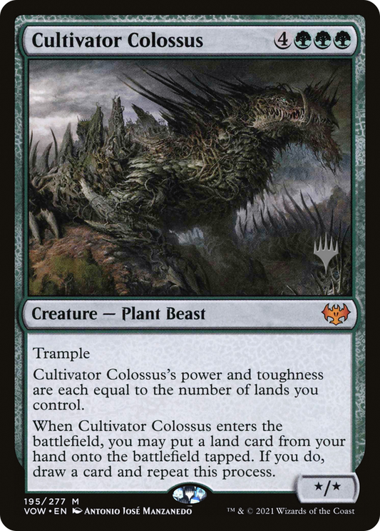 Cultivator Colossus (PVOW-195P) - Innistrad: Crimson Vow Promos - Premium MTG Single from Wizards of the Coast - Just $3.32! Shop now at Game Crave Tournament Store