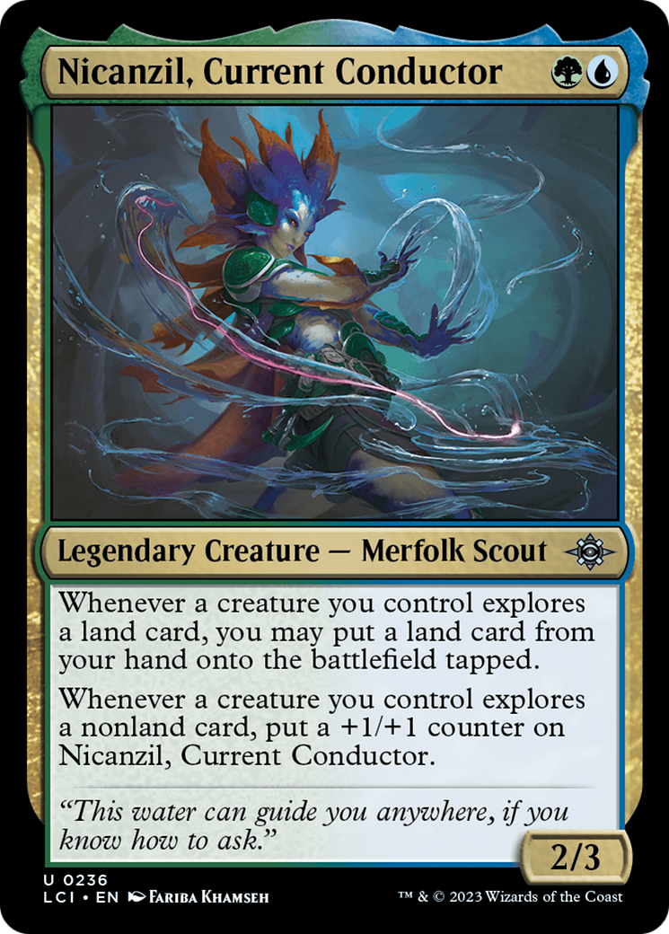 Nicanzil, Current Conductor (LCI-236) - The Lost Caverns of Ixalan - Premium MTG Single from Wizards of the Coast - Just $0.08! Shop now at Game Crave Tournament Store