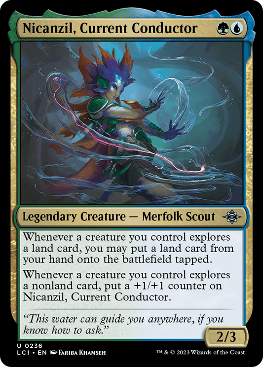 Nicanzil, Current Conductor (LCI-236) - The Lost Caverns of Ixalan - Premium MTG Single from Wizards of the Coast - Just $0.08! Shop now at Game Crave Tournament Store