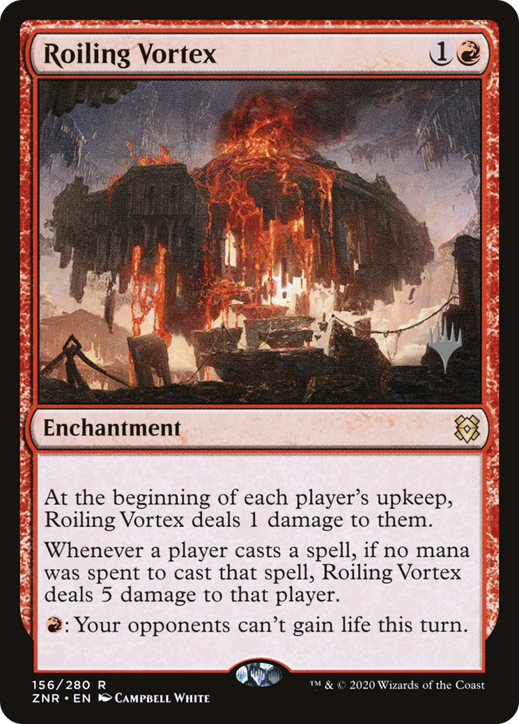 Roiling Vortex (PZNR-156P) - Zendikar Rising Promos Foil - Premium MTG Single from Wizards of the Coast - Just $1.34! Shop now at Game Crave Tournament Store