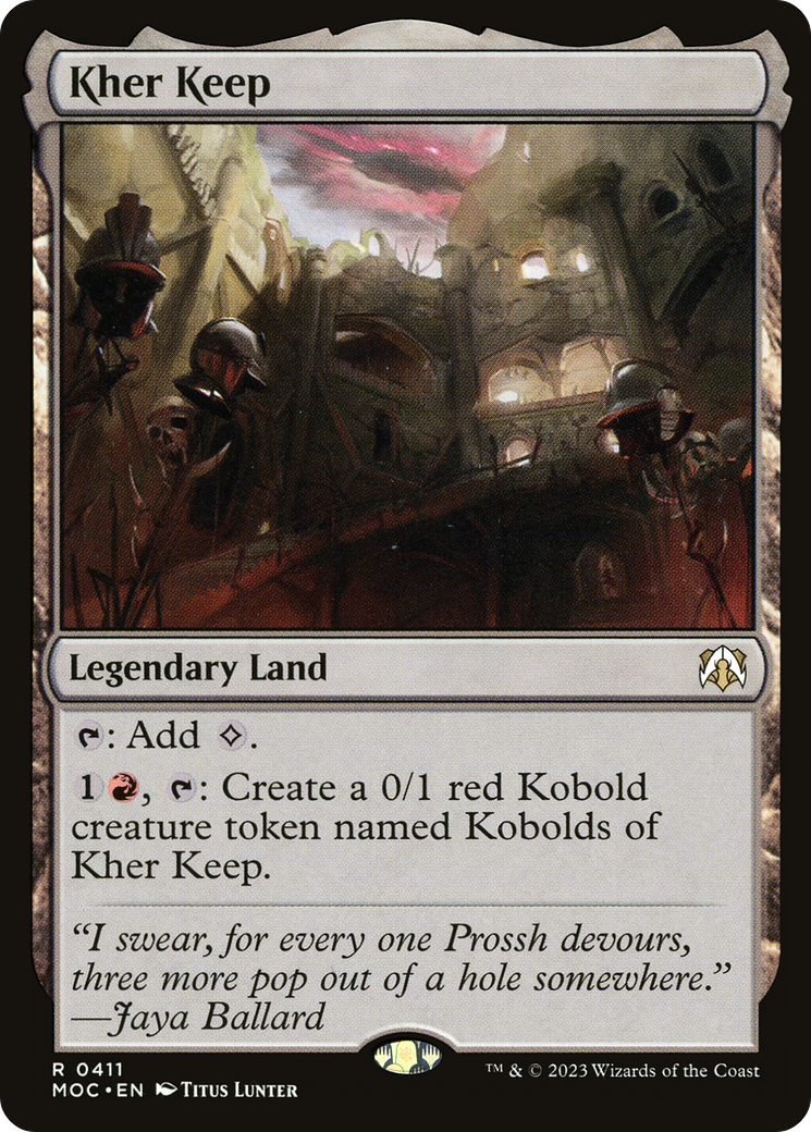 Kher Keep (MOC-411) - March of the Machine Commander - Premium MTG Single from Wizards of the Coast - Just $0.25! Shop now at Game Crave Tournament Store