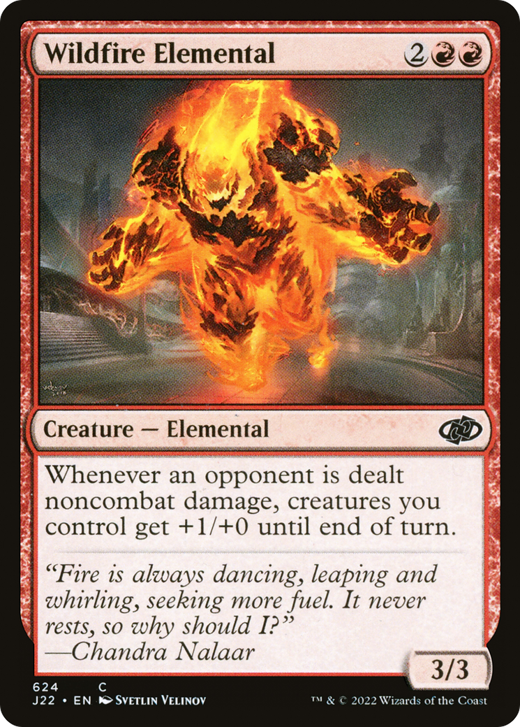 Wildfire Elemental (J22-624) - Jumpstart 2022 - Premium MTG Single from Wizards of the Coast - Just $0.08! Shop now at Game Crave Tournament Store