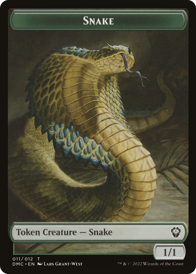 Snake (TDMC-011) - Dominaria United Commander Tokens - Premium MTG Single from Wizards of the Coast - Just $0! Shop now at Game Crave Tournament Store