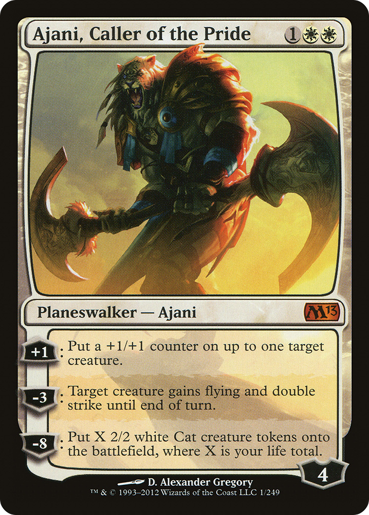 Ajani, Caller of the Pride (M13-001) - Magic 2013 - Premium MTG Single from Wizards of the Coast - Just $0.34! Shop now at Game Crave Tournament Store