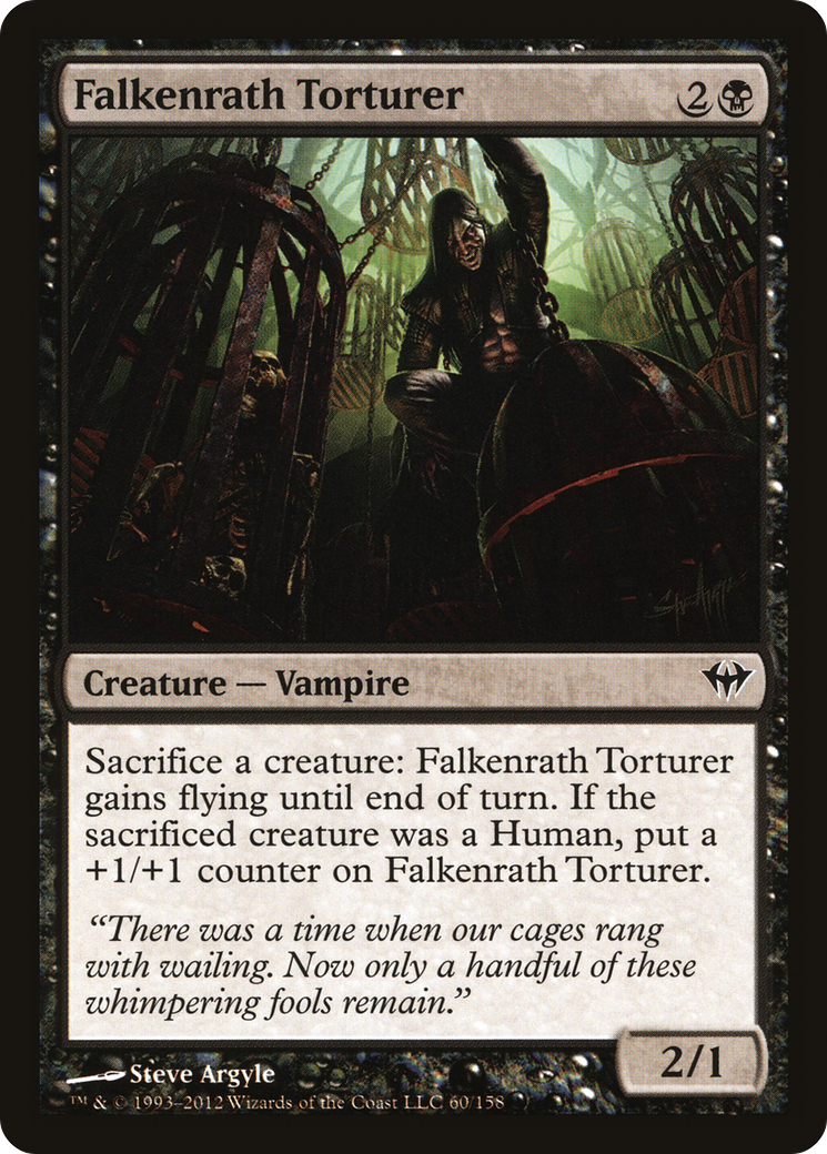 Falkenrath Torturer (DKA-060) - Dark Ascension Foil - Premium MTG Single from Wizards of the Coast - Just $0.08! Shop now at Game Crave Tournament Store