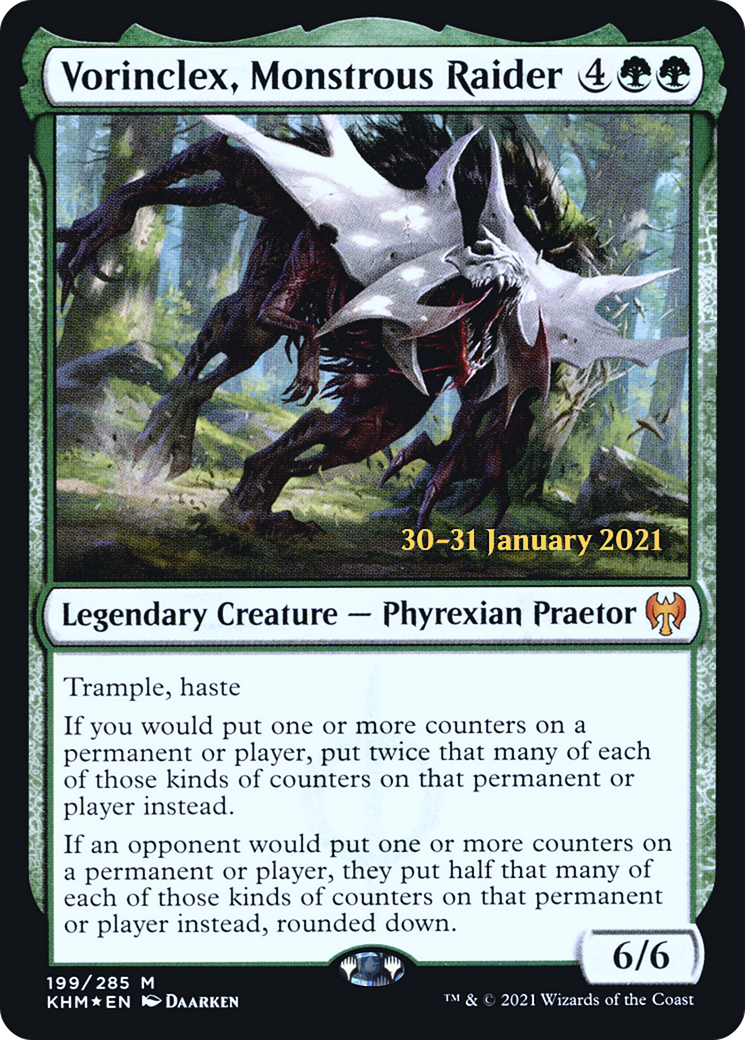 Vorinclex, Monstrous Raider (PKHM-199S) - Kaldheim Promos Foil - Premium MTG Single from Wizards of the Coast - Just $24.29! Shop now at Game Crave Tournament Store