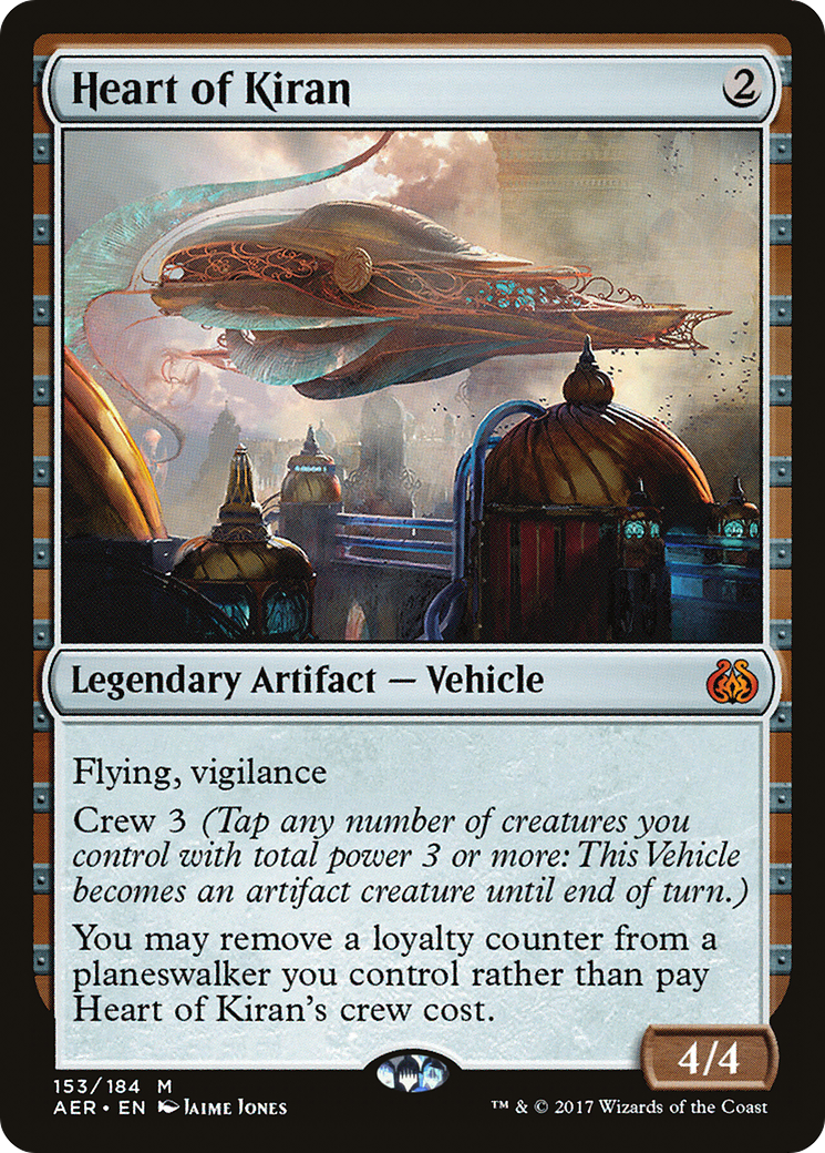Heart of Kiran (AER-153) - Aether Revolt - Premium MTG Single from Wizards of the Coast - Just $0.08! Shop now at Game Crave Tournament Store