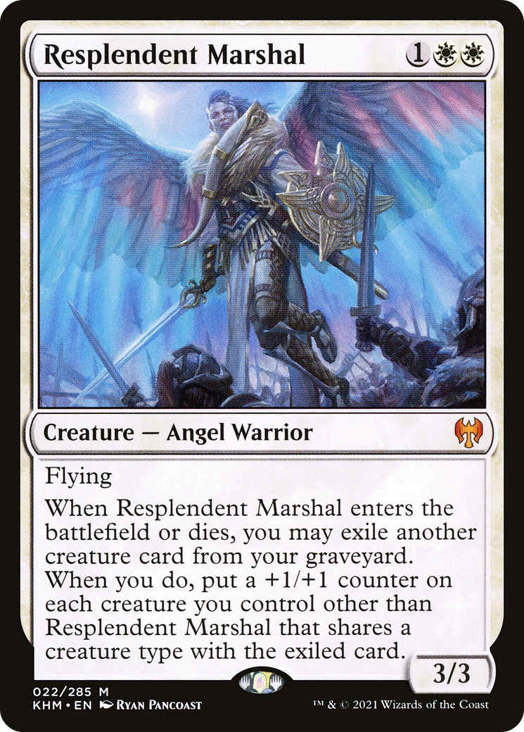 Resplendent Marshal (KHM-022) - Kaldheim Foil - Premium MTG Single from Wizards of the Coast - Just $0.26! Shop now at Game Crave Tournament Store
