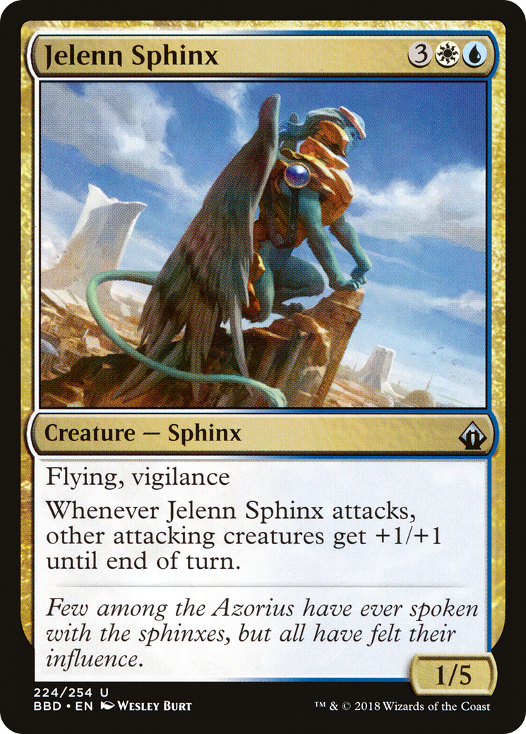 Jelenn Sphinx (BBD-224) - Battlebond - Premium MTG Single from Wizards of the Coast - Just $0.08! Shop now at Game Crave Tournament Store