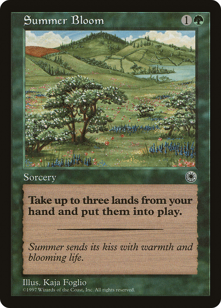 Summer Bloom (POR-187) - Portal - Premium MTG Single from Wizards of the Coast - Just $1.26! Shop now at Game Crave Tournament Store