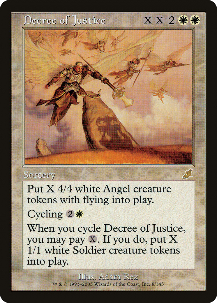 Decree of Justice (SCG-008) - Scourge Foil - Premium MTG Single from Wizards of the Coast - Just $0.08! Shop now at Game Crave Tournament Store