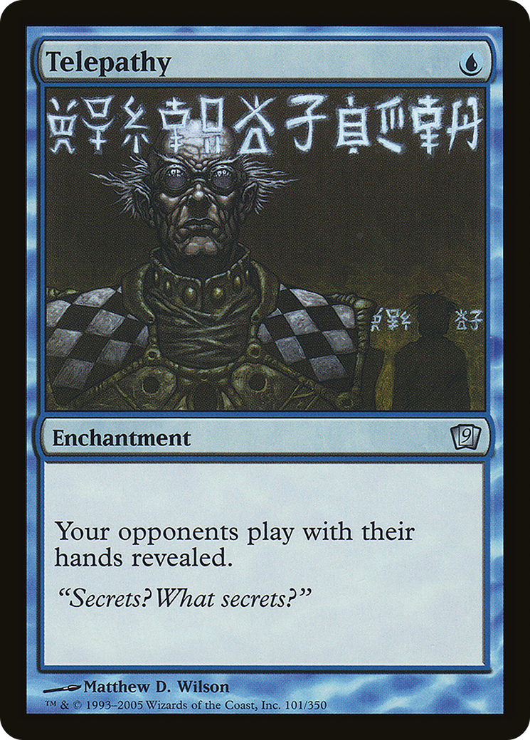 Telepathy (9ED-101★) - Ninth Edition Foil - Premium MTG Single from Wizards of the Coast - Just $1.89! Shop now at Game Crave Tournament Store