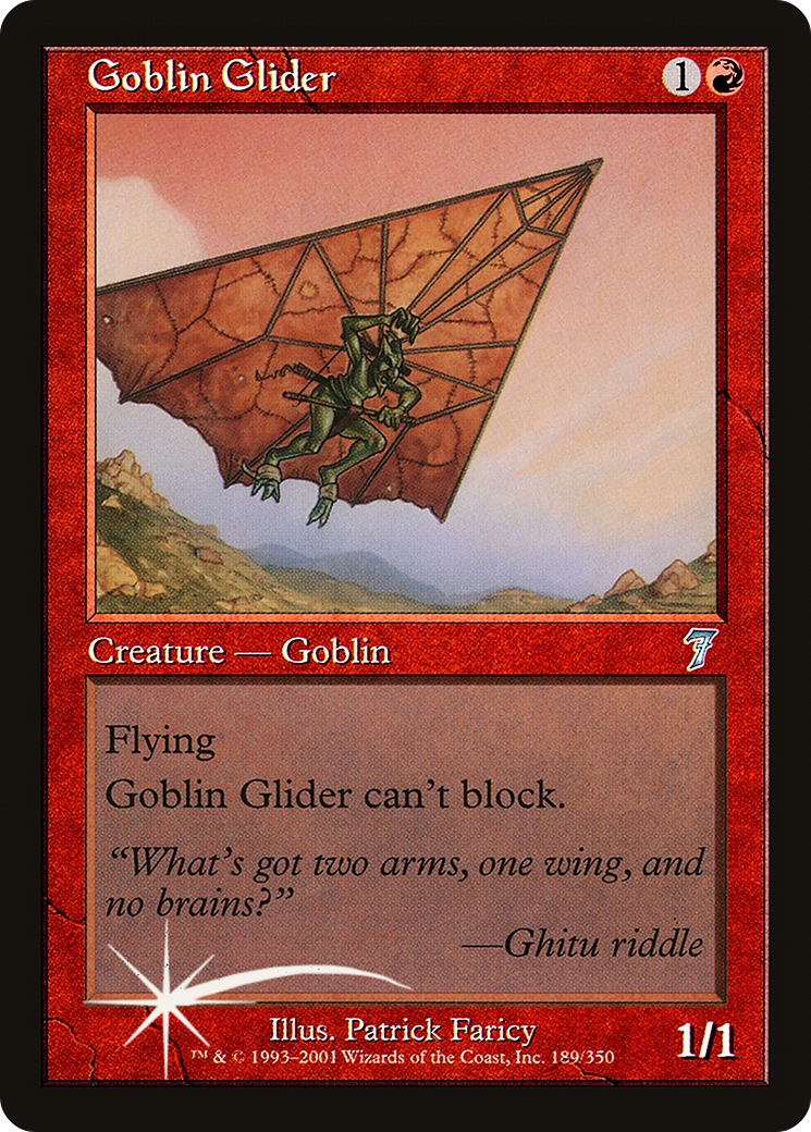 Goblin Glider (7ED-189★) - Seventh Edition Foil - Premium MTG Single from Wizards of the Coast - Just $2.24! Shop now at Game Crave Tournament Store