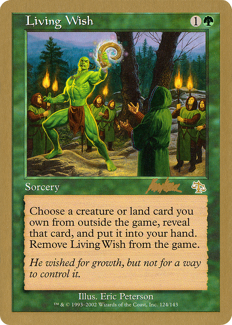 Living Wish (WC02-BK124) - World Championship Decks 2002 - Premium MTG Single from Wizards of the Coast - Just $0.41! Shop now at Game Crave Tournament Store
