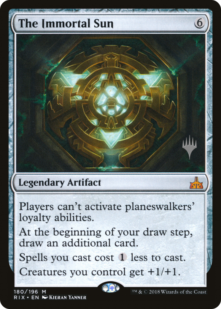 The Immortal Sun (PRIX-180P) - Rivals of Ixalan Promos - Premium MTG Single from Wizards of the Coast - Just $3.80! Shop now at Game Crave Tournament Store