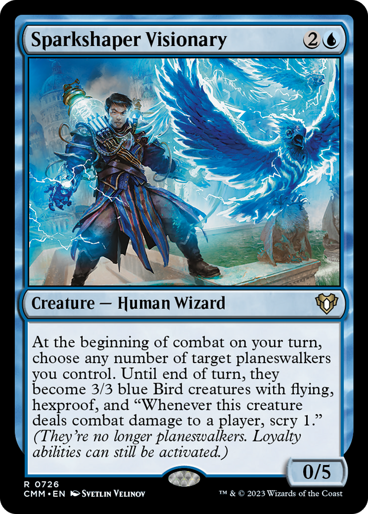 Sparkshaper Visionary (CMM-726) - Commander Masters - Premium MTG Single from Wizards of the Coast - Just $0.25! Shop now at Game Crave Tournament Store