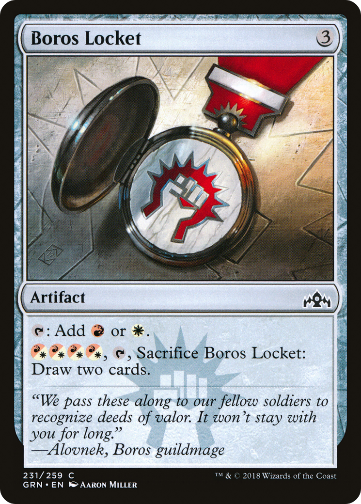 Boros Locket (GRN-231) - Guilds of Ravnica - Premium MTG Single from Wizards of the Coast - Just $0.25! Shop now at Game Crave Tournament Store