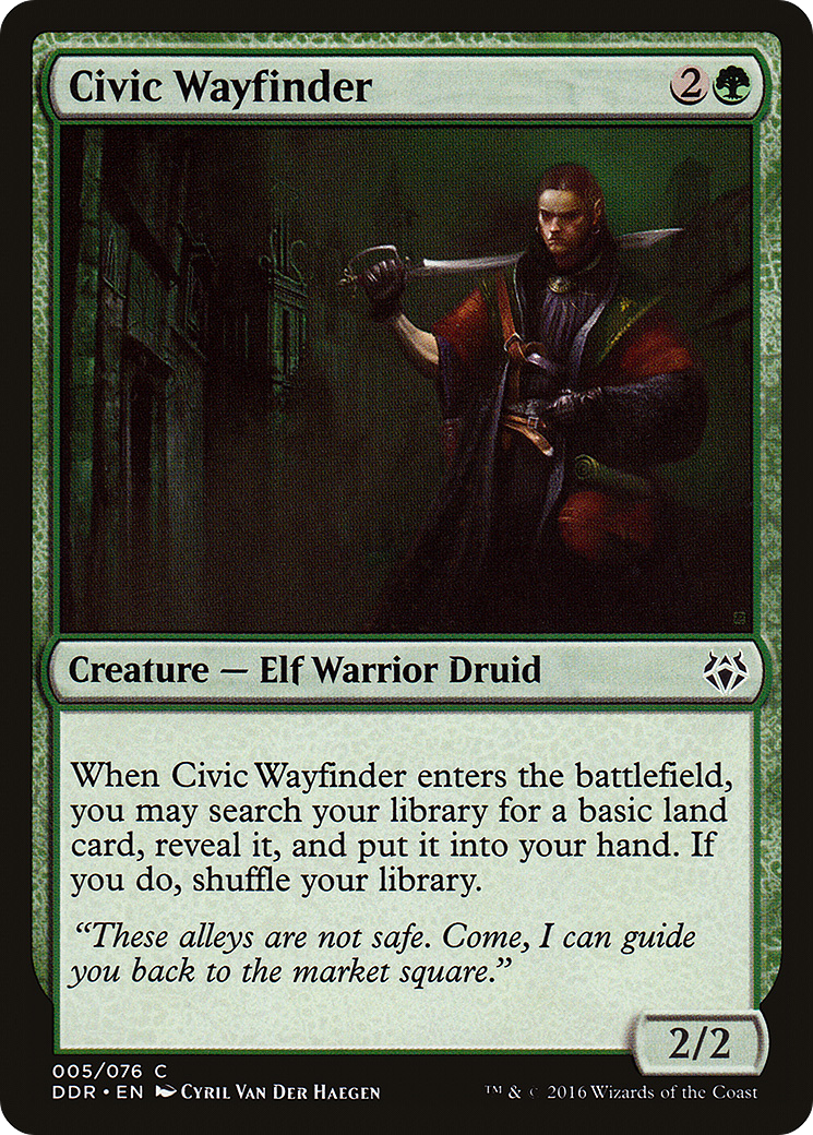 Civic Wayfinder (DDR-005) - Duel Decks: Nissa vs. Ob Nixilis - Premium MTG Single from Wizards of the Coast - Just $0.25! Shop now at Game Crave Tournament Store