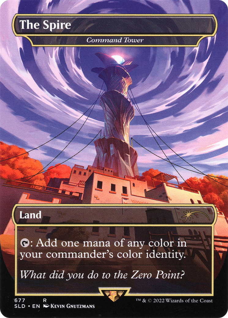 Command Tower (SLD-677) - Secret Lair Drop / The Spire (Borderless) - Premium MTG Single from Wizards of the Coast - Just $13.16! Shop now at Game Crave Tournament Store
