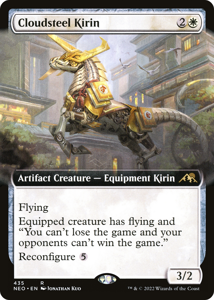Cloudsteel Kirin (NEO-435) - Kamigawa: Neon Dynasty: (Extended Art) - Premium MTG Single from Wizards of the Coast - Just $0.08! Shop now at Game Crave Tournament Store