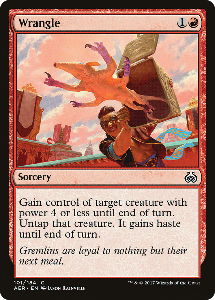 Wrangle (AER-101) - Aether Revolt Foil - Premium MTG Single from Wizards of the Coast - Just $0.55! Shop now at Game Crave Tournament Store