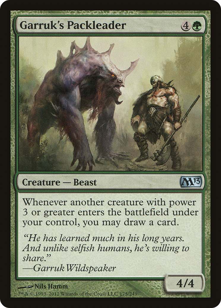 Garruk's Packleader (M13-175) - Magic 2013 - Premium MTG Single from Wizards of the Coast - Just $0.23! Shop now at Game Crave Tournament Store