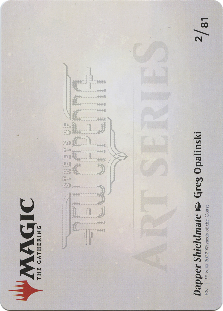 Dapper Shieldmate // Dapper Shieldmate (ASNC-002) - New Capenna Art Series (Borderless) Foil - Premium MTG Single from Wizards of the Coast - Just $0! Shop now at Game Crave Tournament Store