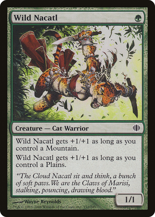 Wild Nacatl (ALA-152) - Shards of Alara Foil - Premium MTG Single from Wizards of the Coast - Just $2.93! Shop now at Game Crave Tournament Store