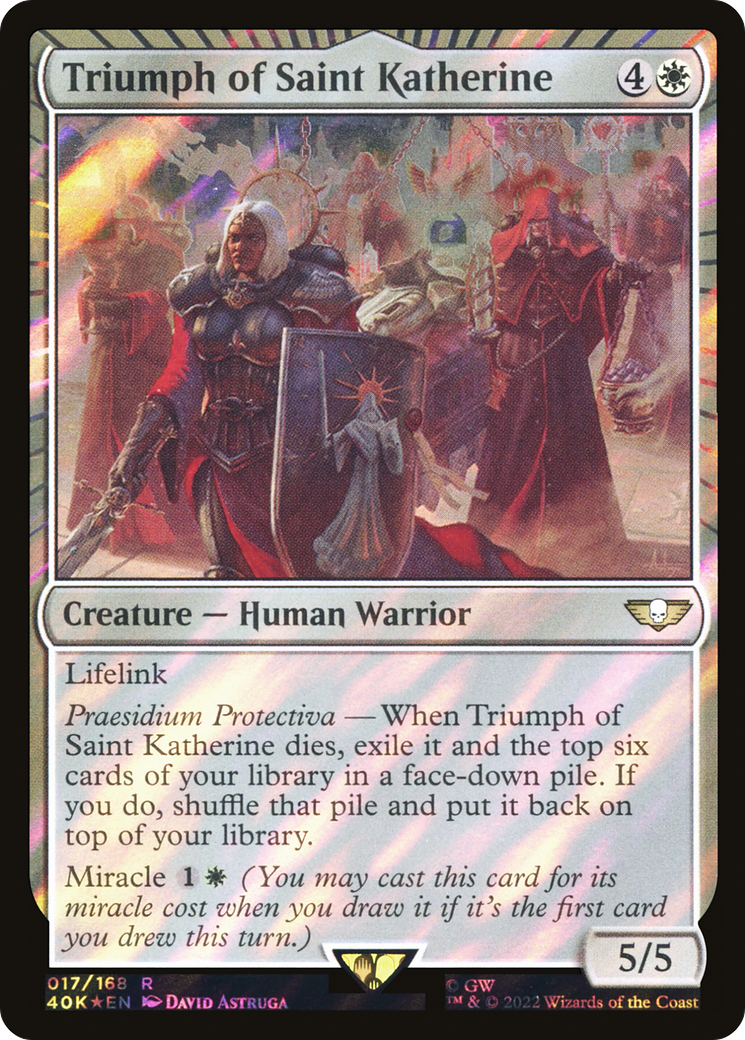 Triumph of Saint Katherine (40K-17★) - Warhammer 40,000 Commander Foil - Premium MTG Single from Wizards of the Coast - Just $5.86! Shop now at Game Crave Tournament Store