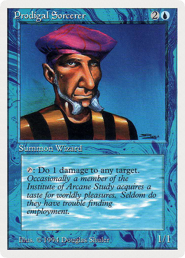 Prodigal Sorcerer (SUM-075) - Summer Magic / Edgar - Premium MTG Single from Wizards of the Coast - Just $0.25! Shop now at Game Crave Tournament Store