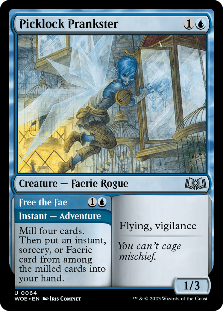 Picklock Prankster // Free the Fae (WOE-064) - Wilds of Eldraine - Premium MTG Single from Wizards of the Coast - Just $0.09! Shop now at Game Crave Tournament Store