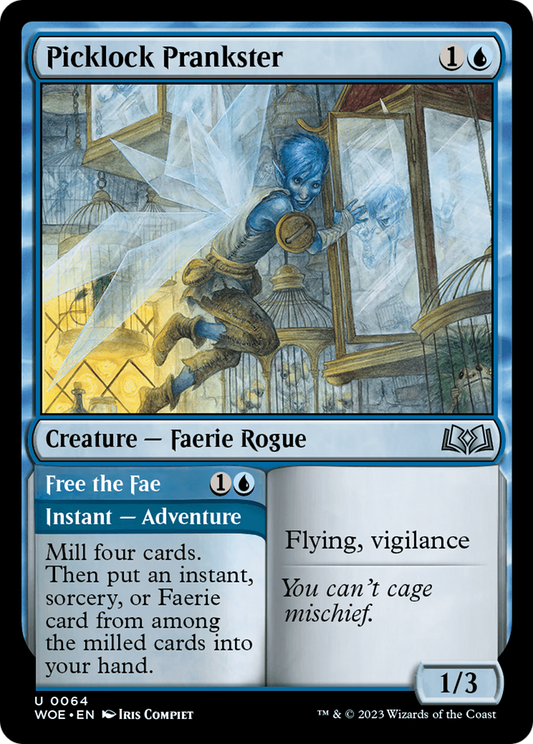 Picklock Prankster // Free the Fae (WOE-064) - Wilds of Eldraine - Premium MTG Single from Wizards of the Coast - Just $0.09! Shop now at Game Crave Tournament Store