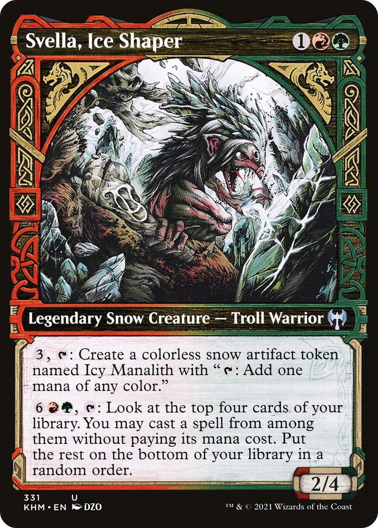 Svella, Ice Shaper (KHM-331) - Kaldheim: (Showcase) - Premium MTG Single from Wizards of the Coast - Just $0.08! Shop now at Game Crave Tournament Store