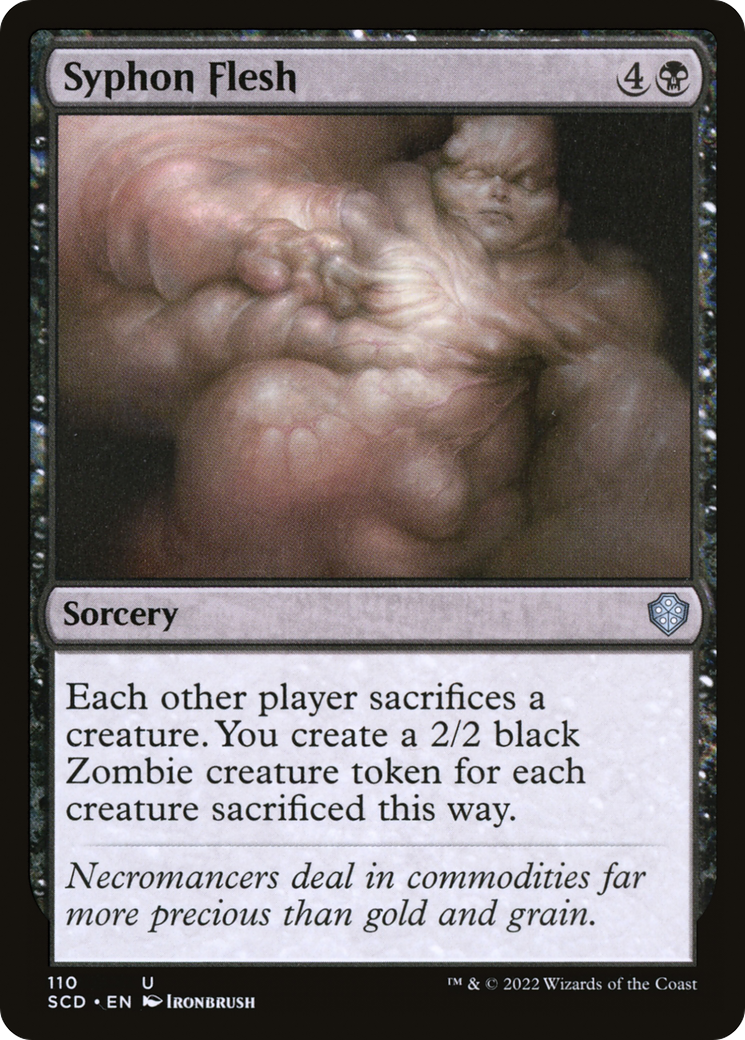 Syphon Flesh (SCD-110) - Starter Commander Decks - Premium MTG Single from Wizards of the Coast - Just $0.08! Shop now at Game Crave Tournament Store
