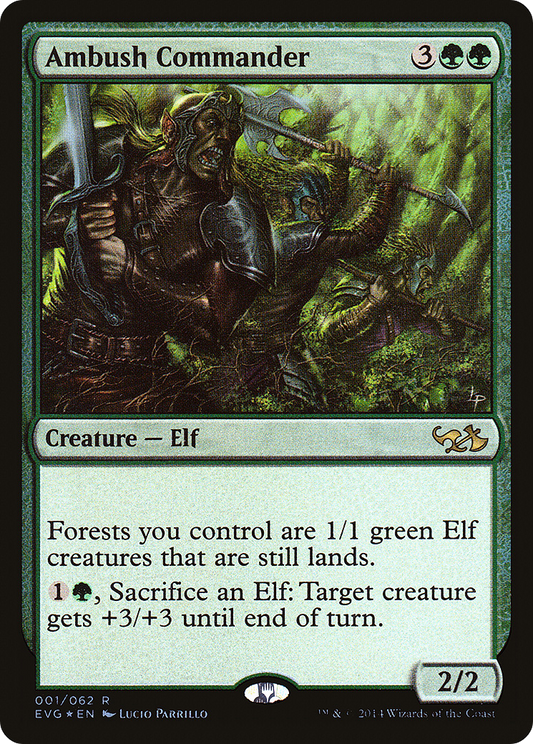 Ambush Commander (EVG-001) - Duel Decks Anthology: Elves vs. Goblins Foil - Premium MTG Single from Wizards of the Coast - Just $0.38! Shop now at Game Crave Tournament Store