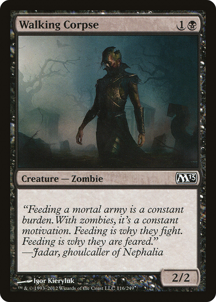 Walking Corpse (M13-116) - Magic 2013 - Premium MTG Single from Wizards of the Coast - Just $0.08! Shop now at Game Crave Tournament Store