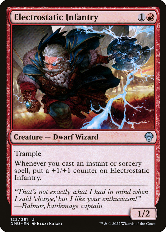 Electrostatic Infantry (DMU-122) - Dominaria United - Premium MTG Single from Wizards of the Coast - Just $0.08! Shop now at Game Crave Tournament Store