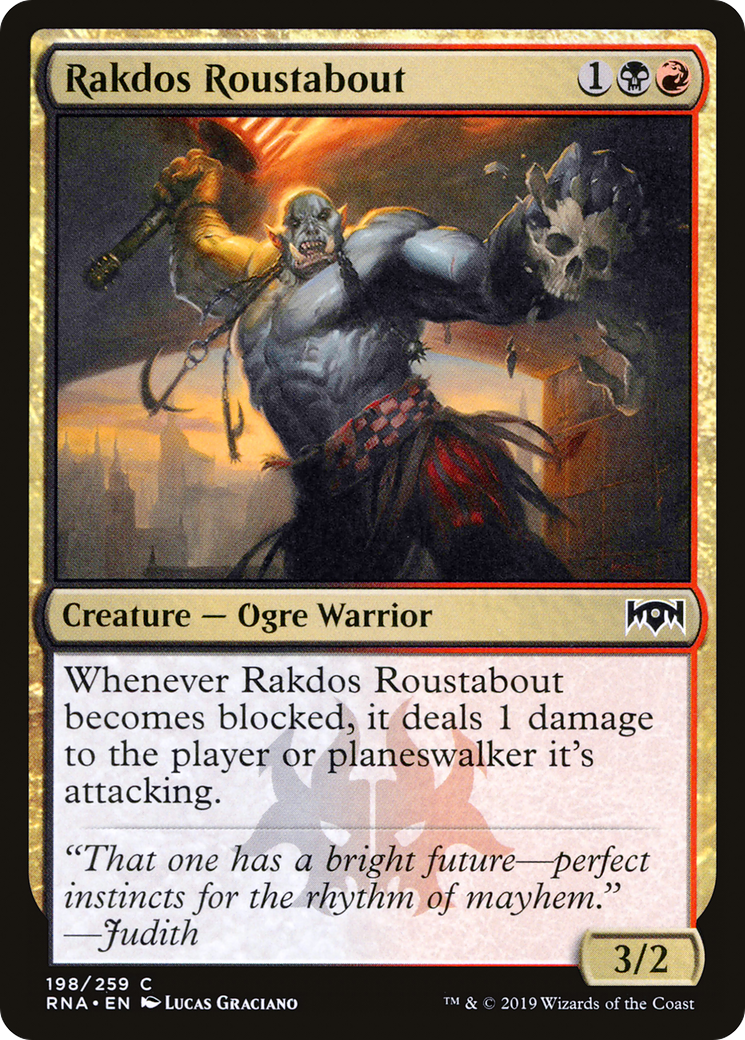 Rakdos Roustabout (RNA-198) - Ravnica Allegiance - Premium MTG Single from Wizards of the Coast - Just $0.25! Shop now at Game Crave Tournament Store