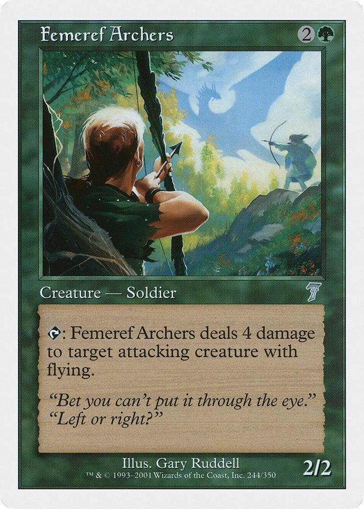 Femeref Archers (7ED-244) - Seventh Edition - Premium MTG Single from Wizards of the Coast - Just $0.08! Shop now at Game Crave Tournament Store