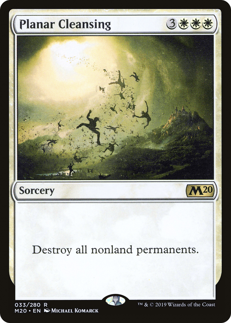 Planar Cleansing (M20-033) - Core Set 2020 - Premium MTG Single from Wizards of the Coast - Just $0.08! Shop now at Game Crave Tournament Store