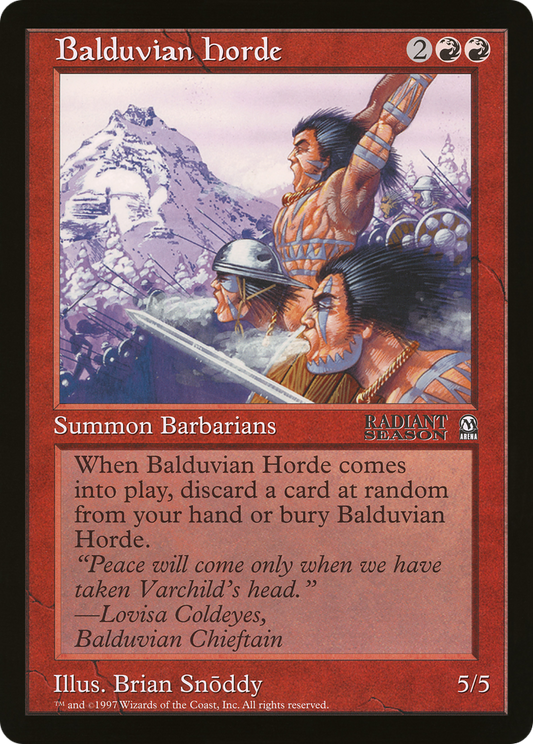 Balduvian Horde (OLEP-010) - Oversized League Prizes - Premium MTG Single from Wizards of the Coast - Just $0! Shop now at Game Crave Tournament Store