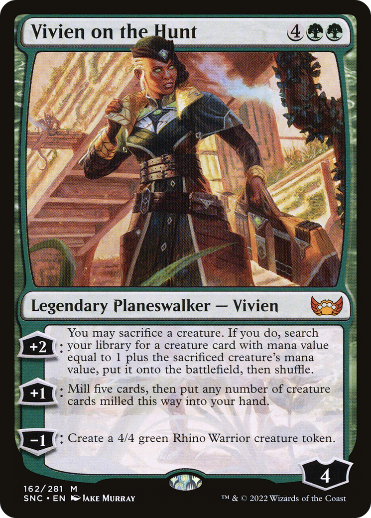 Vivien on the Hunt (SNC-162) - Streets of New Capenna Foil - Premium MTG Single from Wizards of the Coast - Just $0.15! Shop now at Game Crave Tournament Store